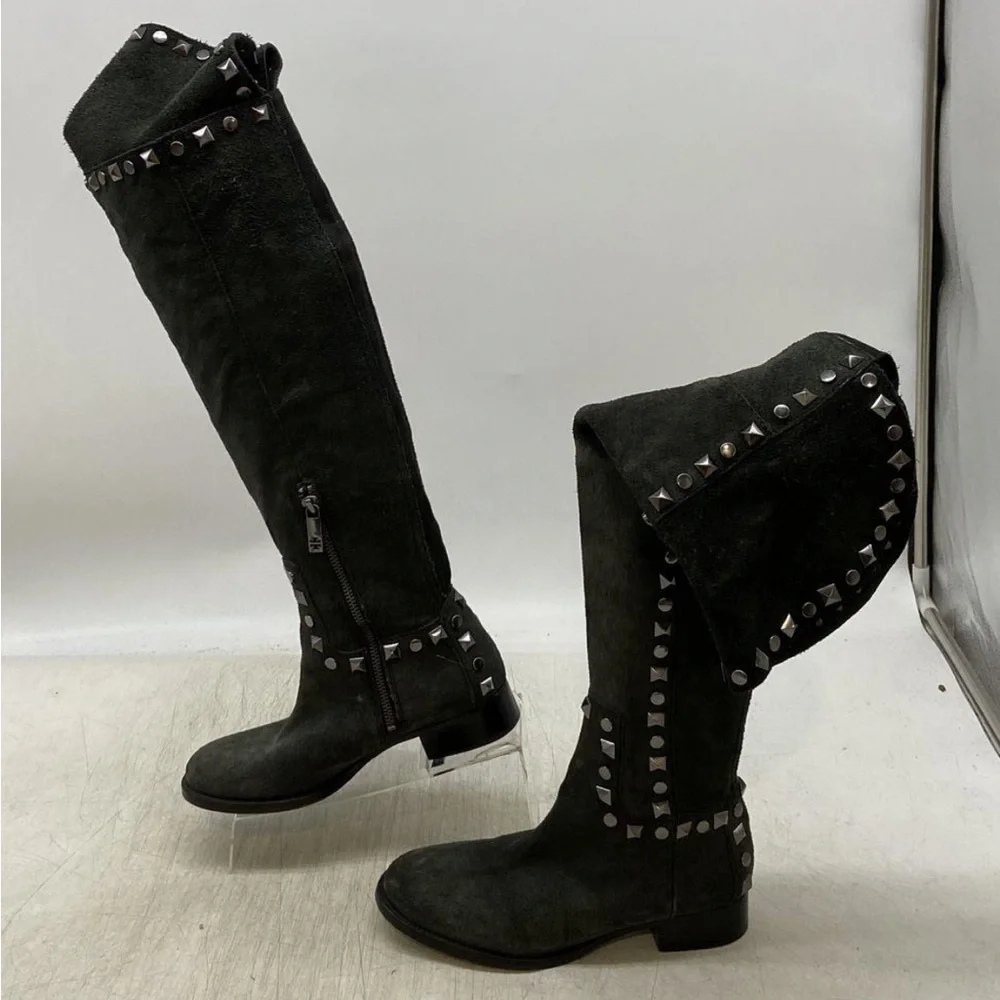Tory Burch “Rhett” Studded Over the Knee Boots Size 6